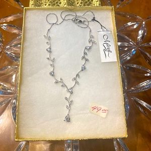 Mariell wedding/prom cubic zirconium necklace